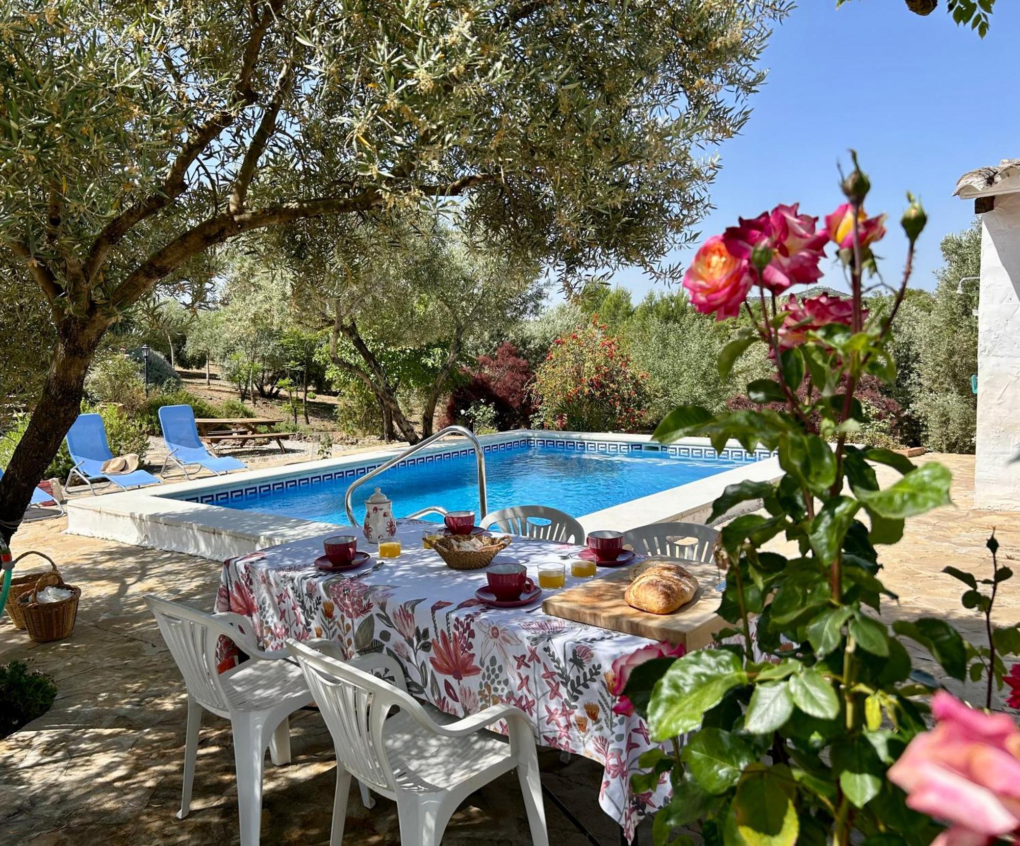 Refugio Andaluz Con Piscina Entre Olivos Villanueva de Tapia מראה חיצוני תמונה